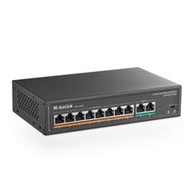Switch PoE MokerLink de 8 Portas 100 Mbps com 2 Portas Gigabit Uplink