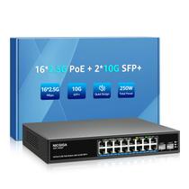 Switch PoE NICGIGA 16 portas 2,5 G 18 portas 2,5 Gb com 2 x 10 G SFP+