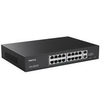 Switch PoE Real HD de 16 portas de alta potência de 300 W com uplink de 2 gigabits