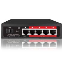 Switch PoE STEAMEMO de 5 portas Gigabit PoE+ gerenciado em nuvem