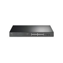 Switch PoE TP-Link TL-SG1218MPE, 16 portas PoE+, 2 SFP, 192 W, Rack 1U, Preto Switch PoE TP-Link TL-SG1218MPE, 16 portas PoE+, 2 SFP, 192 W, Rack 1U, Preto