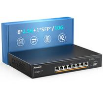 Switch PoE YuanLey 9 Portas 2,5G/10G SFP - 120W - Montagem em Desktop/Rack