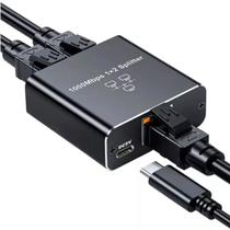 Switch rede divisor 2 portas ativo gigabit 10/100/1000 fy -999