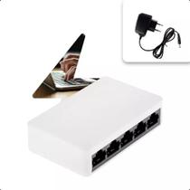 Switch Rj45 5 Portas Lan Gigabit Hub 10/100/1000mbps Bivolt