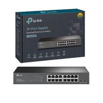 Switch Tp-Link 16 Portas Giga 10/100/1000 Tl-Sg1016D