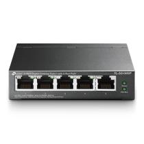 Switch Tp-Link 5 Portas Gigabit 4 Portas Poe+ Tl-Sg1005P