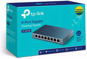 Switch Tp-Link 8 Portas Gigabit Mesa 10/100/1000 Mbps Homolo Switch Tp-Link 8 Portas Gigabit Mesa 10/100/1000 Mbps Homolo