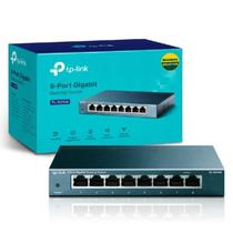 Switch Tp-Link 8 Portas Tl-Sg108 Gigabit Case Metal Switch Tp-Link 8 Portas Tl-Sg108 Gigabit Case Metal