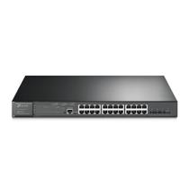 Switch TP-Link Gerenciável Gigabit L2+ 24P PoE+ 4 SFP+ 10GE Switch TP-Link Gerenciável Gigabit L2+ 24P PoE+ 4 SFP+ 10GE