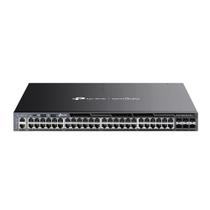 Switch TP-Link Gerenciável L3 48 Portas Gigabit PoE+ 6 Slots SFP+ 10Gbps - TL-SG6654XHP