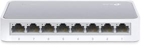 Switch TP-Link TL-SF1008D - 8 Portas 10/100Mbps - Plug and Play - Sem Ventilador