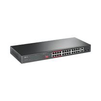 Switch TP-Link TL-SL1226P - 24 Portas Poe+ / 2 Portas Gigabit SFP - 1000MBPS - Cinza