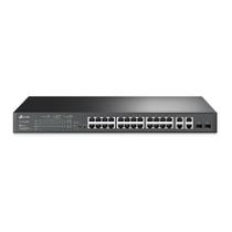 Switch TP-Link TL-SL2428P - 28 Portas / 2 Portas Gigabit SFP - 1000MBPS - Cinza