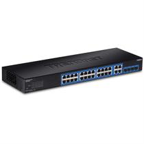 Switch TRENDnet de 28 portas Gigabit Web Smart TEG-284WS preto