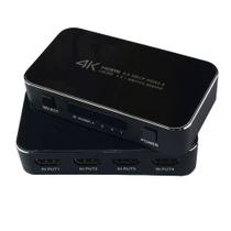 Switcher Hdmi 2.0 4x1 4k X 2k 60 Hz Chaveador Seletor Hdmi T053