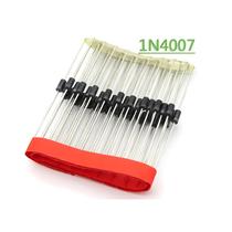 SX 100 pçs/lote 1N4007 4007 1A 1000V DO-41 Diodo Retificador Novo Original