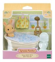 Sylvanian Conjunto Hora Do Banho Menina Coelho Raio Sol - Epoch 5550