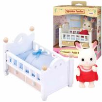 Sylvanian Families Bebê Coelho Chocolate E Cama Original, Epoch 5017 Sylvanian Families Bebê Coelho Chocolate E Cama Original, Epoch 5017