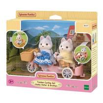 Sylvanian Families Bicicleta Dupla Irmã E Irmão Huskys 5637