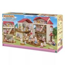 Sylvanian Families Casa Telhado Vermelho Com Luzes Sótão Secreto 5708 - Epoch