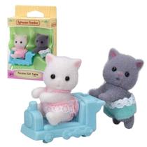 Sylvanian Families Coleção Passeio Dos Bebês Gêmeos, Original Epoch, Presente Crianças +3 Anos
