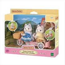 Sylvanian Families Conj Bicicleta Dupla Irmã e Irmão Huskys