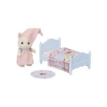 Sylvanian Families Conjunto Cama Menina Gato Primavera Casa Bonecas Sylvanian Families Conjunto Cama Menina Gato Primavera Casa Bonecas