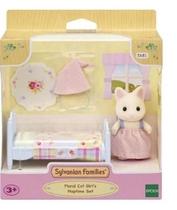 Sylvanian Families -Conjunto Cama - Menina Gato Primavera