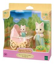 Sylvanian Families Conjunto Carrinho de Bebê Gatos Primavera