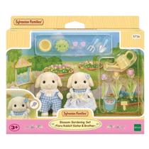 Sylvanian Families Conjunto Jardinagem Irmãos Coelhos Floral