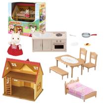 Sylvanian Families Conjunto Primeira Casa 5567 Original Epoch Presente Meninas Crianças +3 Anos