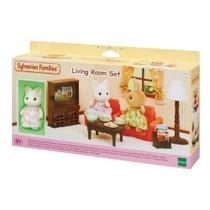 Sylvanian families conjunto sala estar com irma gato primavera epoch