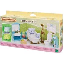 Sylvanian families conjunto toalete e banho com irma elefante epoch