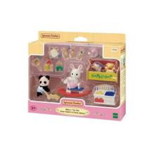 Sylvanian Families Epoch Brinquedos Divertidos Bêbê Coelho Neve e Bebê Panda 5709