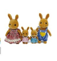 Sylvanian Families Familia 4 Coelhos Raio Sol Completa