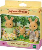 Sylvanian Families Família dos Coelhos Raio de Sol - com Acessórios Epoch Magia