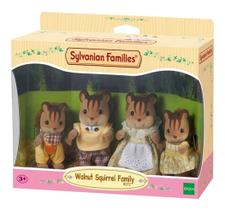 Sylvanian Families Família Dos Esquilos Noz Epoch Magia 4172