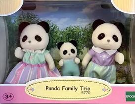 Sylvanian Families Familia Dos Pandas Graciosos