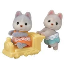 Sylvanian Families Gêmeos Bebês Huskys 5638 Sylvanian Families Gêmeos Bebês Huskys 5638
