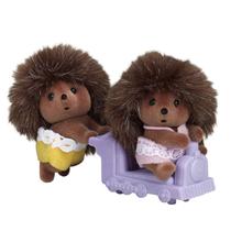 Sylvanian Families Gêmeos Porcos Espinhos Com Acessório Para Colecionar 6 Cm