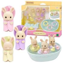 Sylvanian Families Hora do Banho dos Coelhinhos Trigêmeos Sylvanian Families Hora do Banho dos Coelhinhos Trigêmeos