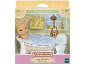 Sylvanian Families Hora Do Banho Menina Coelho Raio De Sol 5550