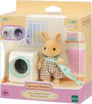 Sylvanian Families Lavagem Limpeza Papai Coelho Raio do Sol