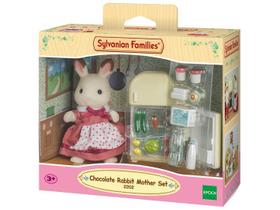 Sylvanian Families - Mãe Coelho Chocolate e Geladeira - Epoch Magia