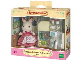 Sylvanian Families - Mãe Coelho Chocolate e Geladeira