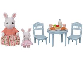 Sylvanian Families Mesa De Café Da Manha Coelhos - Neve com Acessórios Epoch