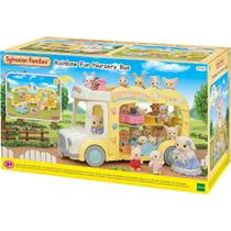 Sylvanian families onibus arco iris jardim da infancia epoch