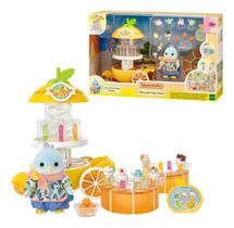 Sylvanian Families Quiosque de Suco Cítrico Pássaro Brinquedo Infantil Colecionável