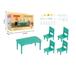 Sylvanian Families Stomle Family Dining Table Conjunto Mesa