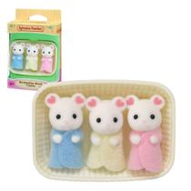 Sylvanian Families Trigêmeos Ratos Marshmallow 5337 Original Epoch Presente Crianças +3 Anos